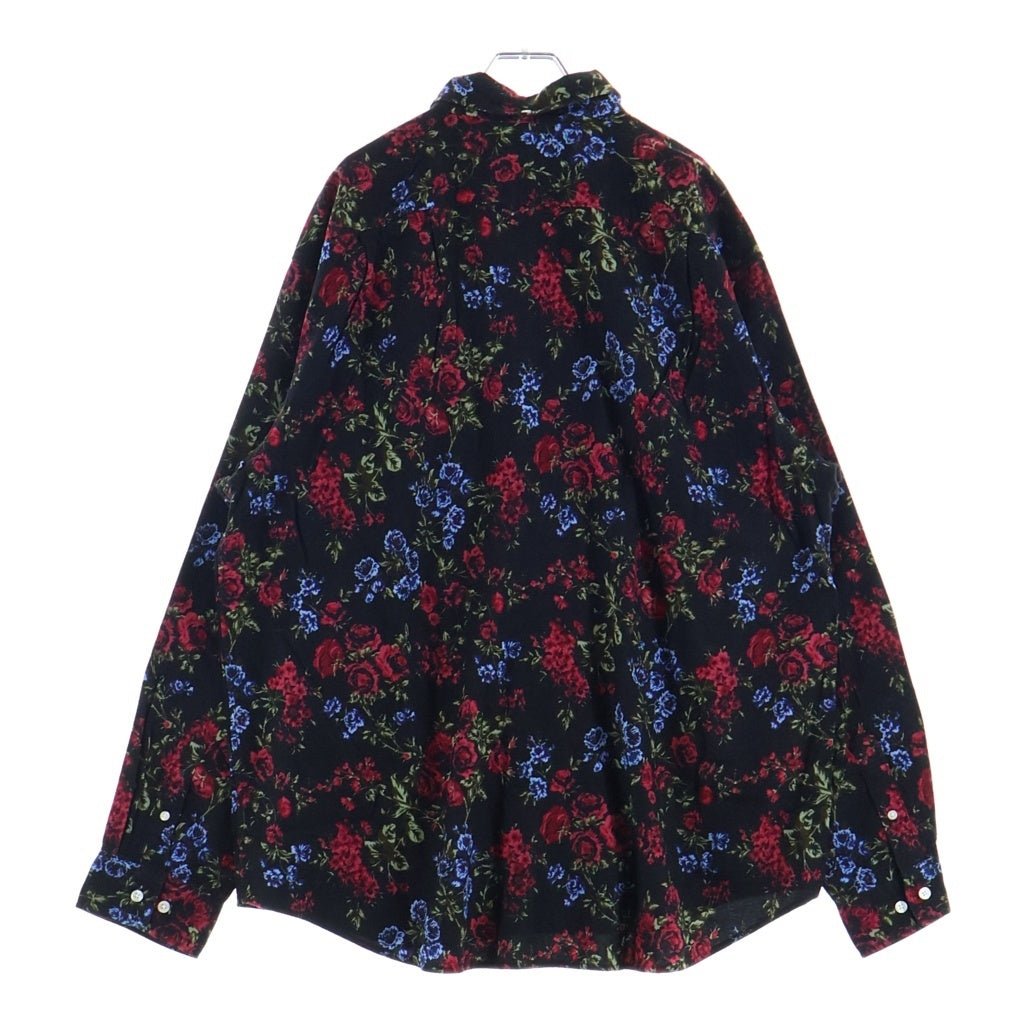 SUPREME(シュプリーム) 26SS Floral Flannnel Shirt フローラル総柄 フランネル長袖シャツ ブラック