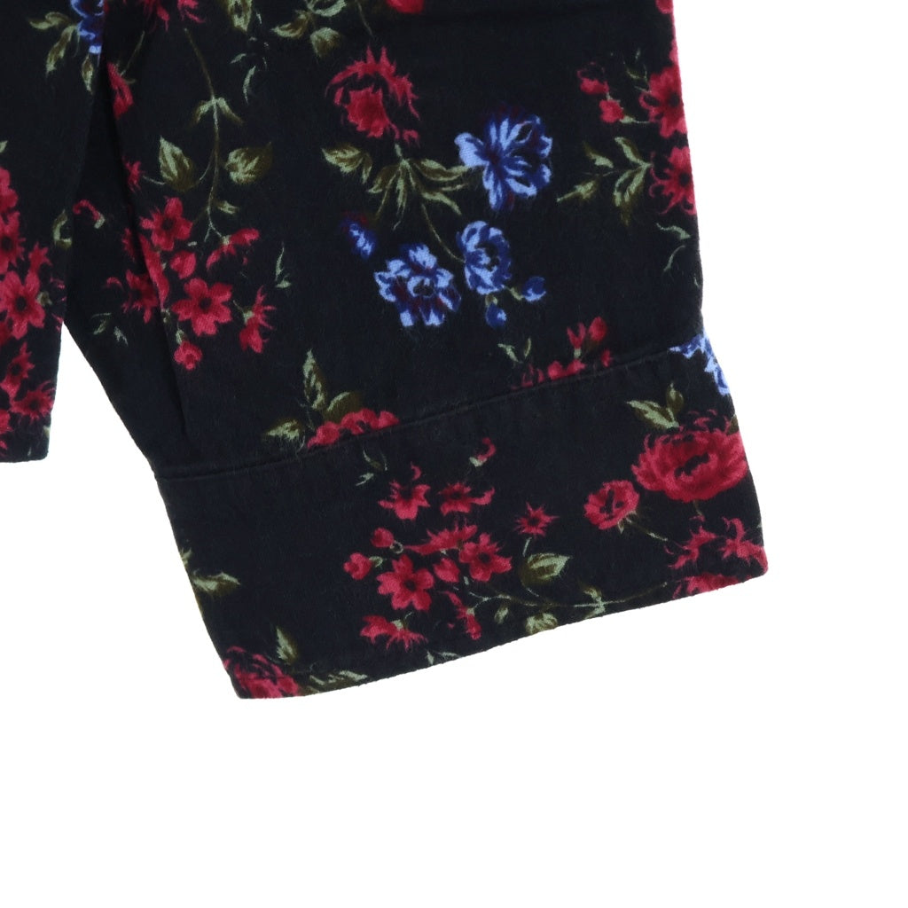 SUPREME(シュプリーム) 26SS Floral Flannnel Shirt フローラル総柄 フランネル長袖シャツ ブラック