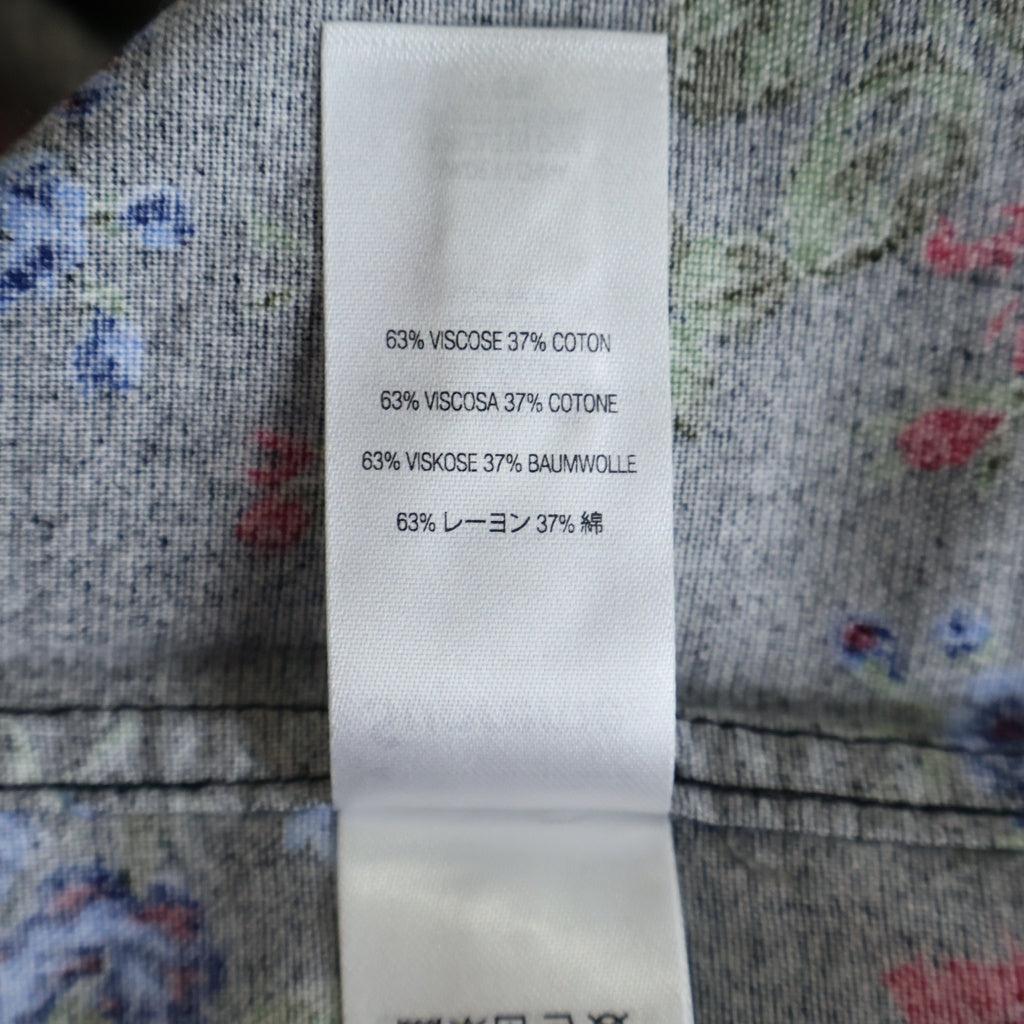 SUPREME(シュプリーム) 26SS Floral Flannnel Shirt フローラル総柄 フランネル長袖シャツ ブラック