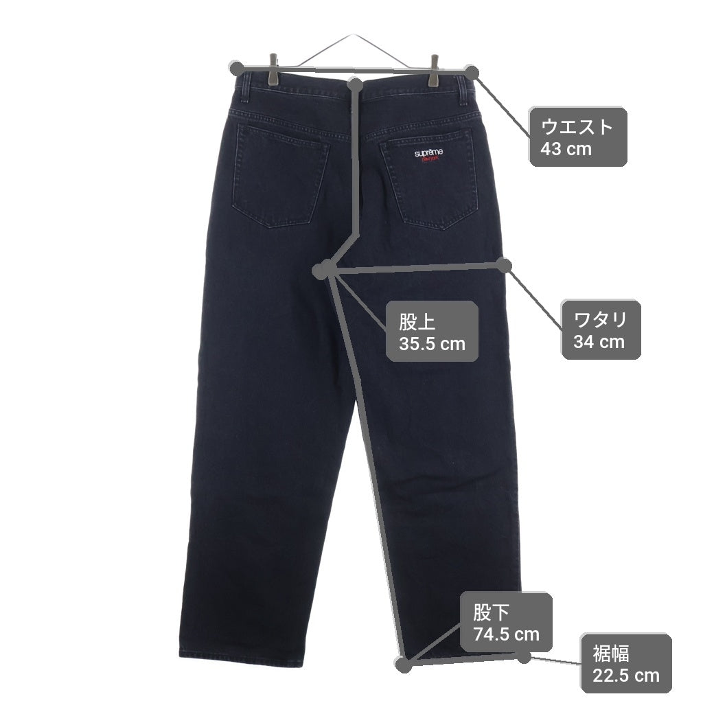 SUPREME(シュプリーム) 24SS Baggy Jean テーパード バギージーンズ デニムパンツ ブラック