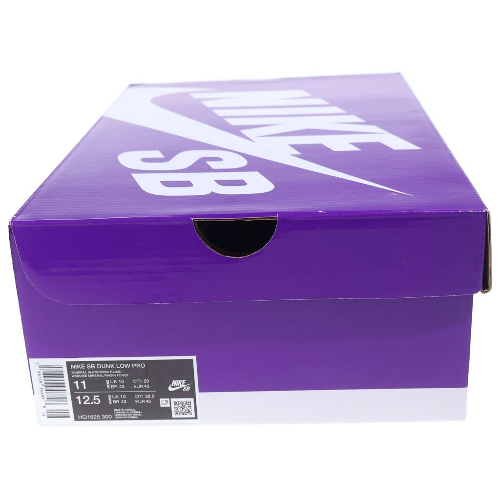 NIKE SB(ナイキエスビー) DUNK LOW PRO MINERAL SLATE ダンク プロ ミネラルスレート ローカットスニーカー グリーン/パープル US11/29cm HQ1625-300