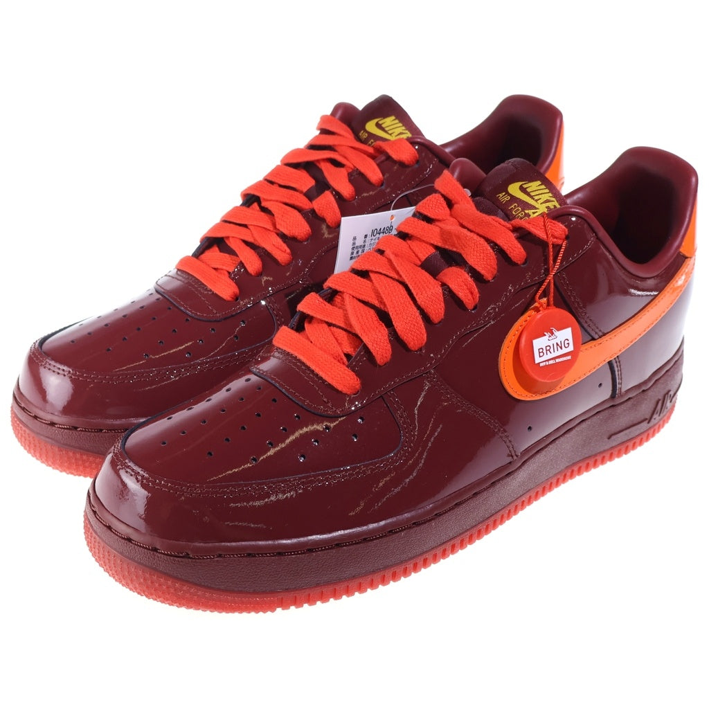 NIKE(ナイキ) AIR FORCE 1 LOW PATENT LEATHER DARK TEAM RED エアフォース パテントレザー ダークチームレッド ローカットスニーカー バーガンディー US11/29cm IO4489-601