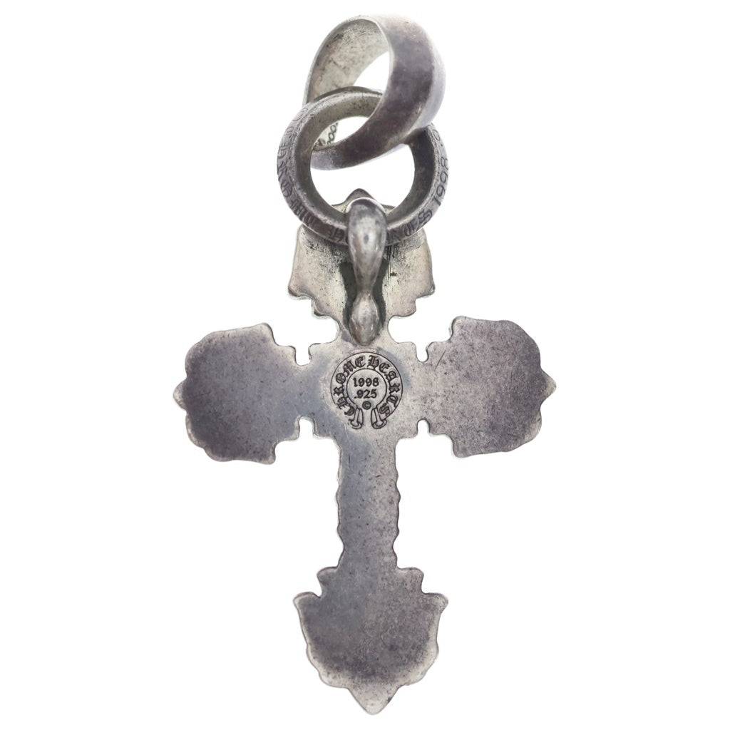 CHROME HEARTS(クロムハーツ) FILIG CROSS-XSM W BALE フィリグリークロスXSベイル wベイル ネックレストップ シルバー BCA262
