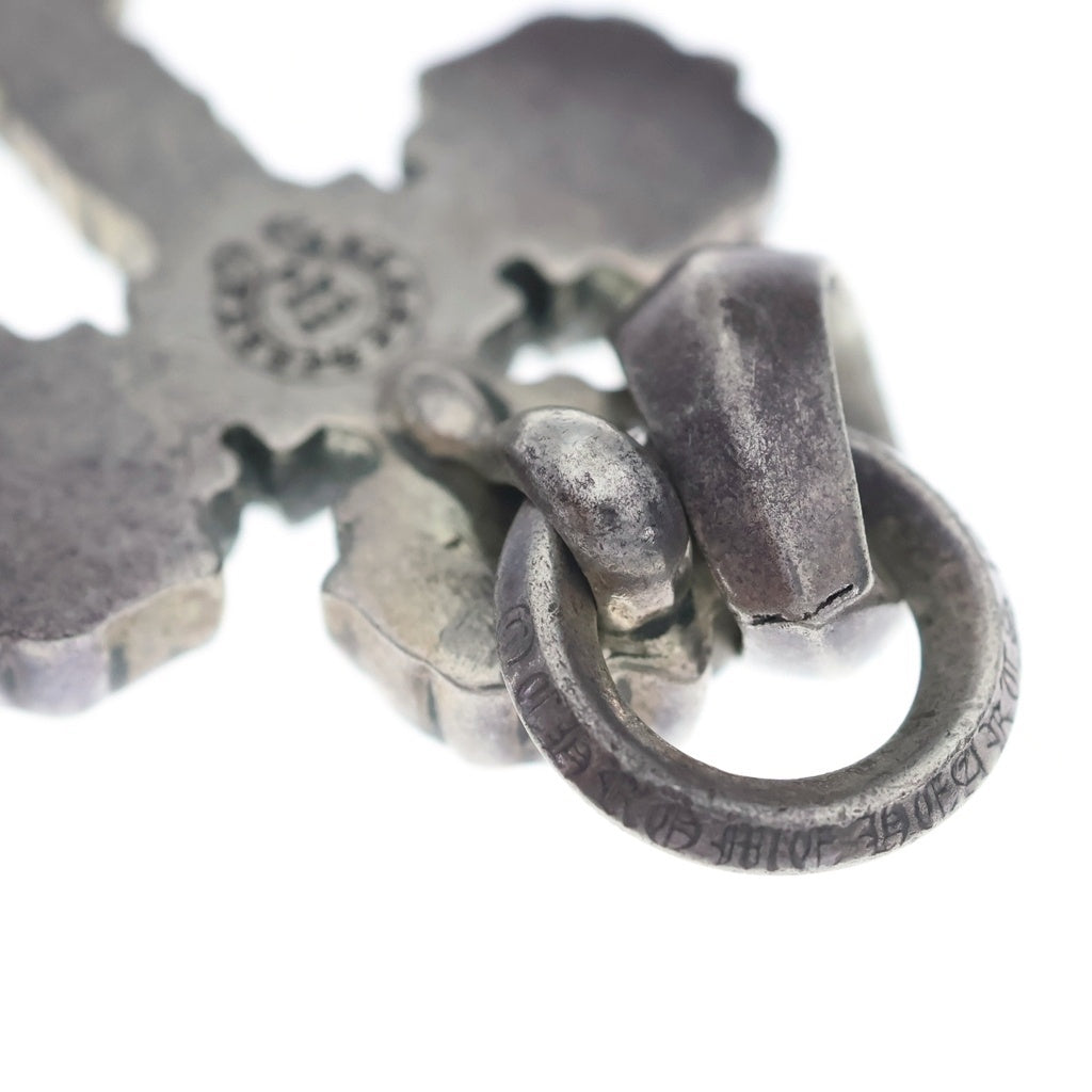 CHROME HEARTS(クロムハーツ) FILIG CROSS-XSM W BALE フィリグリークロスXSベイル wベイル ネックレストップ シルバー BCA262