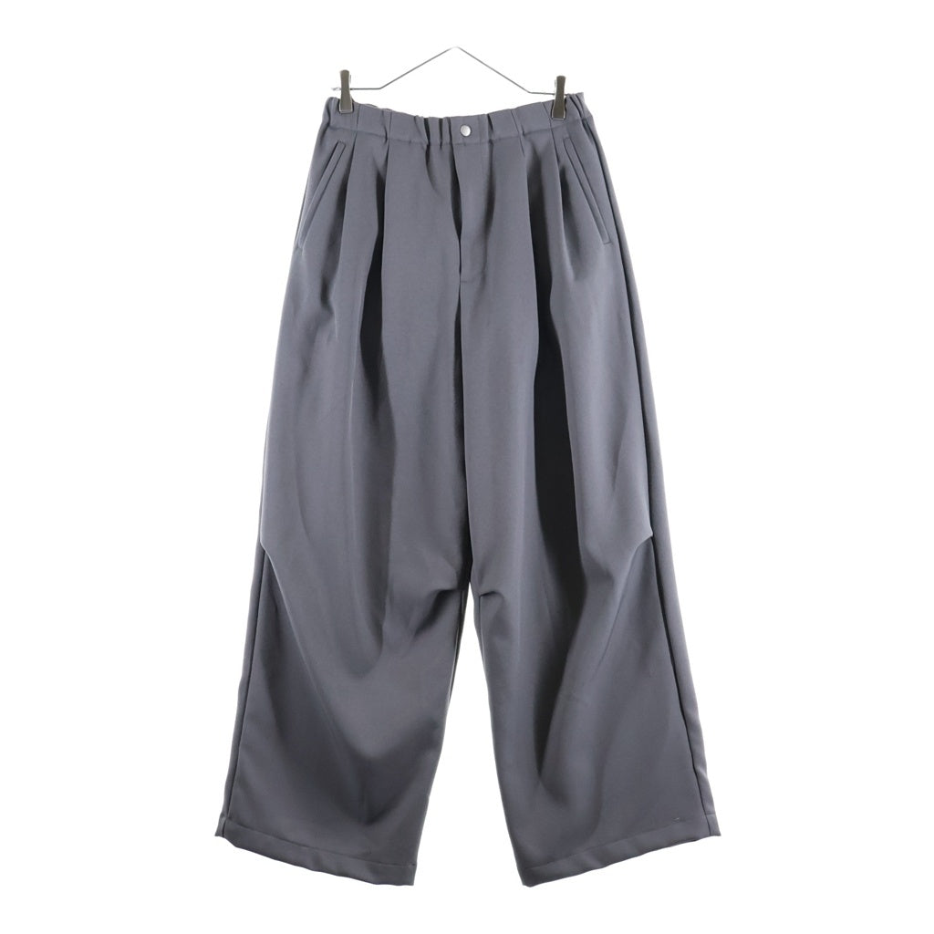 Antwort(アントワート) 26SS DRAPE TUCK PANTS ドレープ ニータック ワイドパンツ グレー ANT-PT001