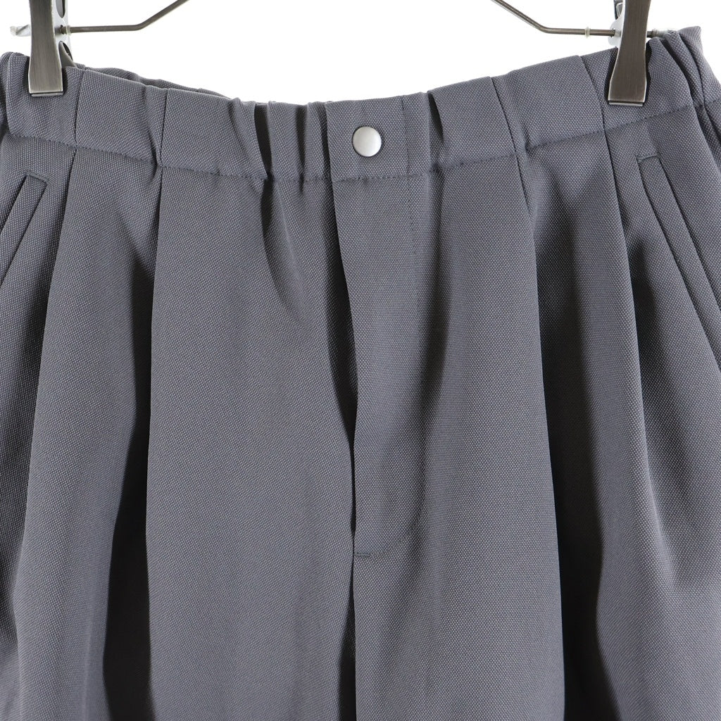 Antwort(アントワート) 26SS DRAPE TUCK PANTS ドレープ ニータック ワイドパンツ グレー ANT-PT001