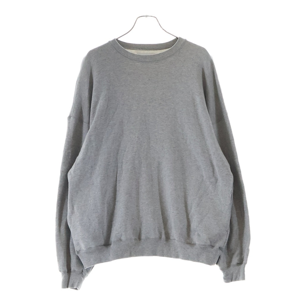 Graphpaper(グラフペーパー) 24AW AZUMA TERRY CREW NECK SWEAT アズマテリークルーネック プルオーバースウェット グレー GU243-70195B