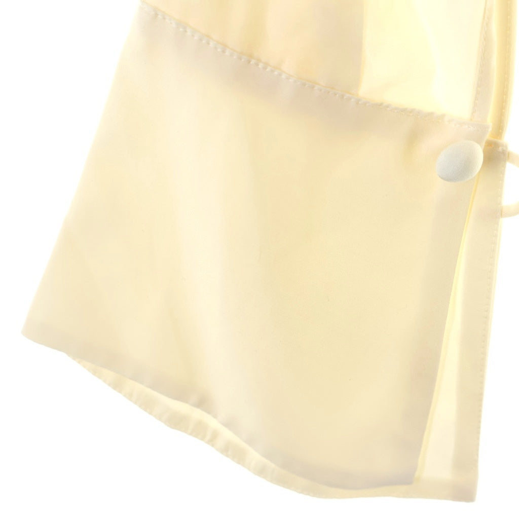 Mame Kurogouchi(マメ クロゴウチ) 22AW VOLUME SLEEVE SHIRT シルク ボリュームスリーブ 長袖シャツ ホワイト レディース MM22PF-SH715
