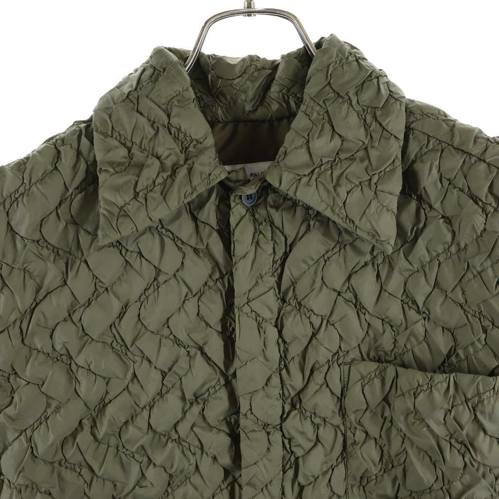 TOGA PULLA(トーガ プルラ) 24SS キルト ショートスリーブ 半袖シャツ グリーン レディース TP242-FJ230