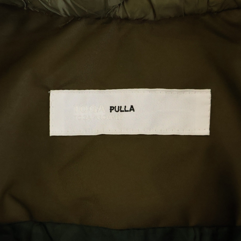 TOGA PULLA(トーガ プルラ) 24SS キルト ショートスリーブ 半袖シャツ グリーン レディース TP242-FJ230