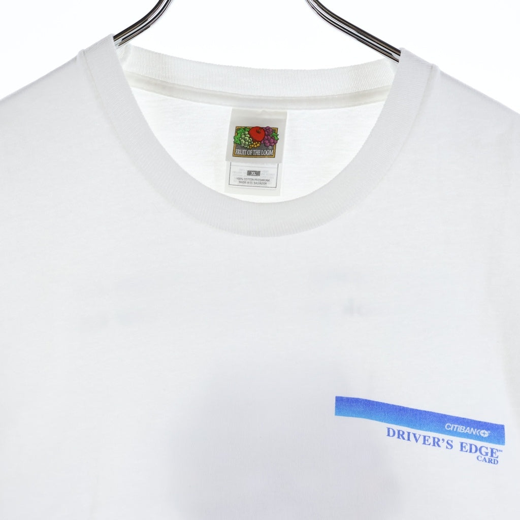 VINTAGE(ヴィンテージ) 00S FRUIT OF THE ROOM CITIBANK DRIVER'S EDGE TEE フルーツオブザルーム ジシティバンク ドライバーズ エッヂ プリント 半袖Tシャツ