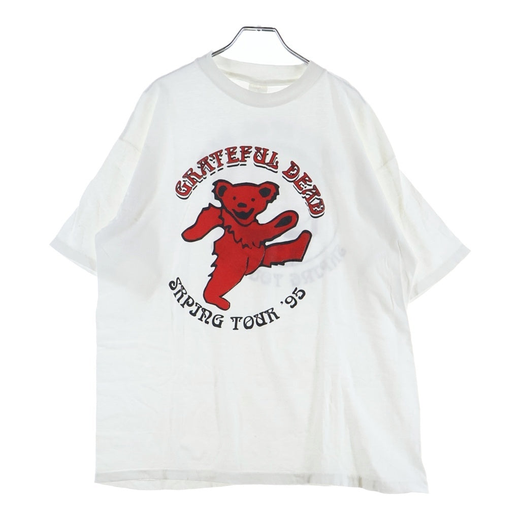 VINTAGE(ヴィンテージ) 90S VINTAGE BOOTLEG GRATEFUL DEAD SPRING TOUR TEE ヴィンテージ ブートレグ グレートフル デッド ツアー プリント クルーネック 半袖Tシャツ カットソー ホワイト