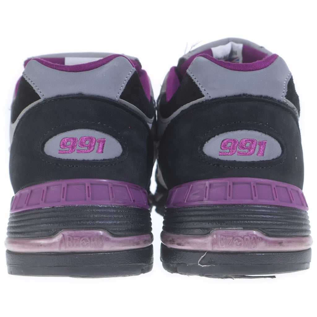 New Balance(ニューバランス) ×STRAY RATS 991 イングランド製 ストレイラッツ ローカットスニーカー ブラック/パープル US8.5/26.5cm M991SRP