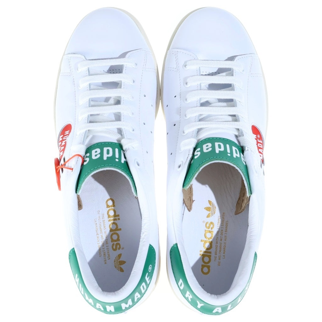 adidas(アディダス) ×HUMAN MADE SSTAN SMITH FOOTWEAR ヒューマンメイド スタンスミス ローカットスニーカー ホワイト/グリーン US8.5/26.5cm FY0734