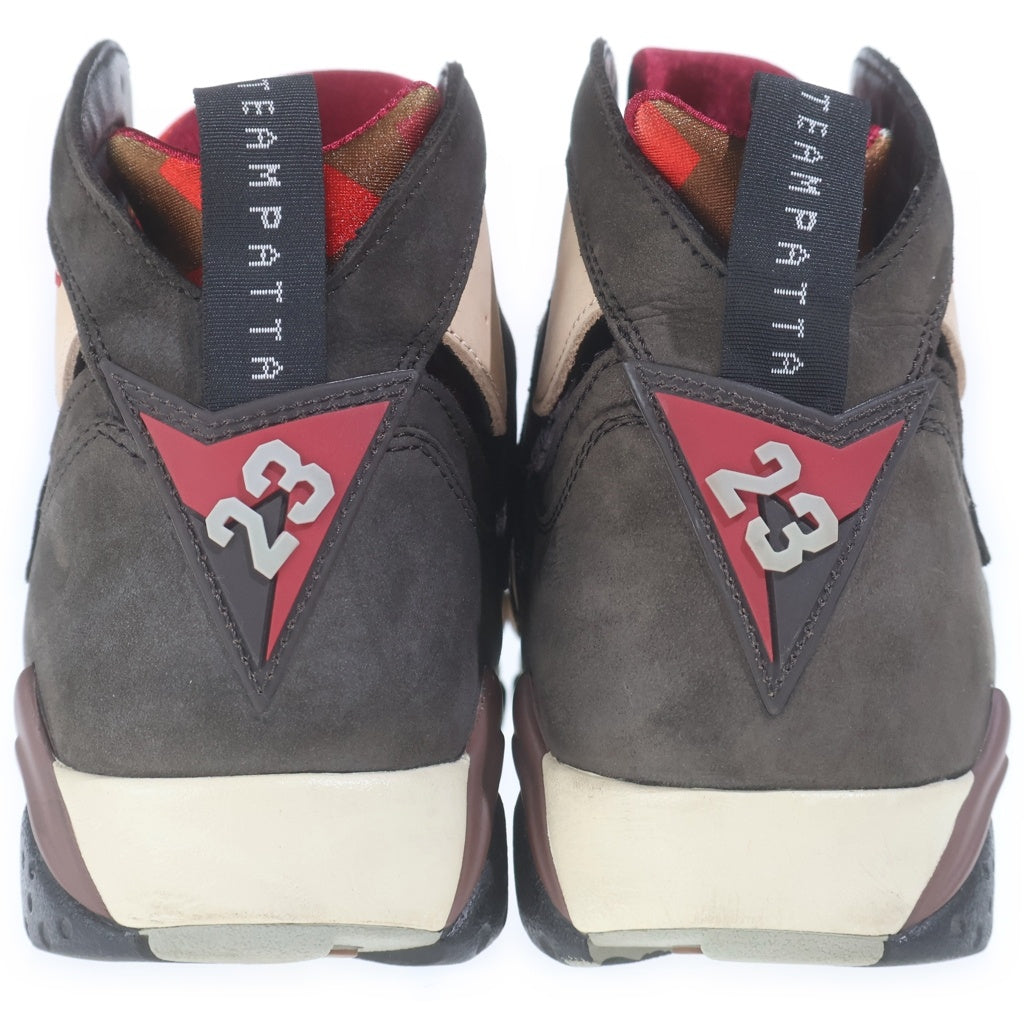 NIKE(ナイキ) ×Patta AIR JORDAN RETRO PATTA エア ジョーダン 7 レトロ パタ ハイカットスニーカー ブラウン/レッド US10/28cm AT3375-200