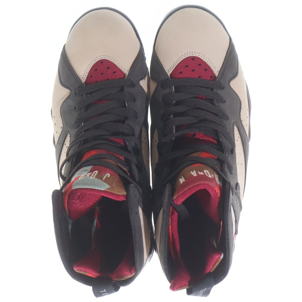 NIKE(ナイキ) ×Patta AIR JORDAN RETRO PATTA エア ジョーダン 7 レトロ パタ ハイカットスニーカー ブラウン/レッド US10/28cm AT3375-200