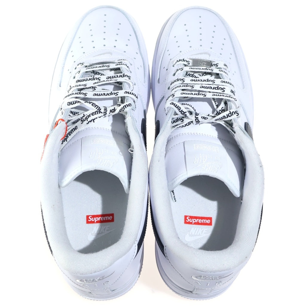 NIKE(ナイキ) ×SUPREME AIR FORCE 1 LOW WHITE BLACK シュプリーム エアフォース ブラック ローカットスニーカー ホワイト US12/29cm CU9225-102