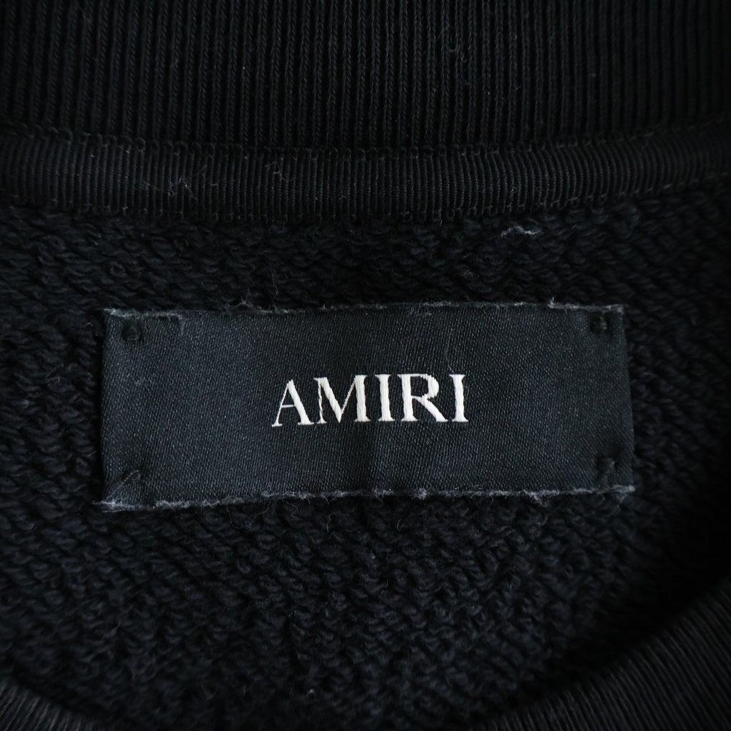 AMIRI(アミリ) MA CORE LOGO CREWNECK コアロゴ プルオーバー クルーネック スウェット トレーナー ブラック AMJYCW1038