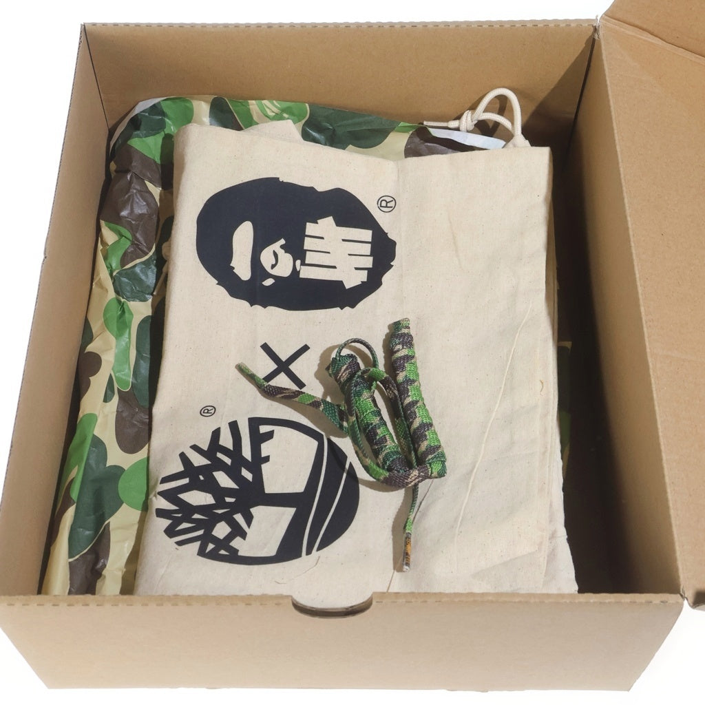 Timberland(ティンバーランド) ×UNDEFEATED ×A BATHING APE アンディフィーテッド ア ベイシング エイプ ハイカットブーツ ブラウン US8.5/26.5cm TB0A1R7Y