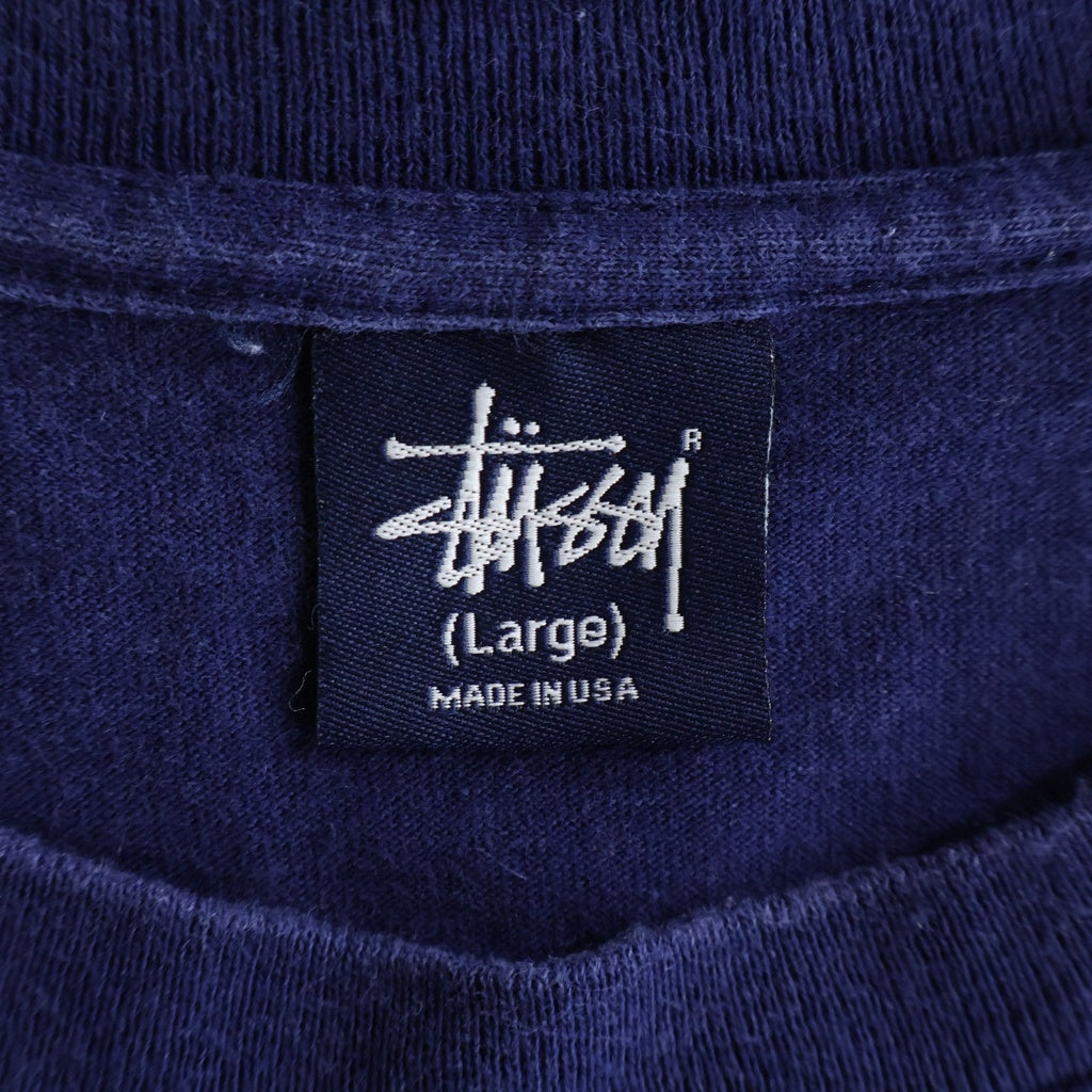 STUSSY(ステューシー) 00S OLD VIVA LA REVOLUCION PRINT TEE USA製 紺タグ グラフィックプリント クルーネック 半袖Tシャツ カットソー ネイビー