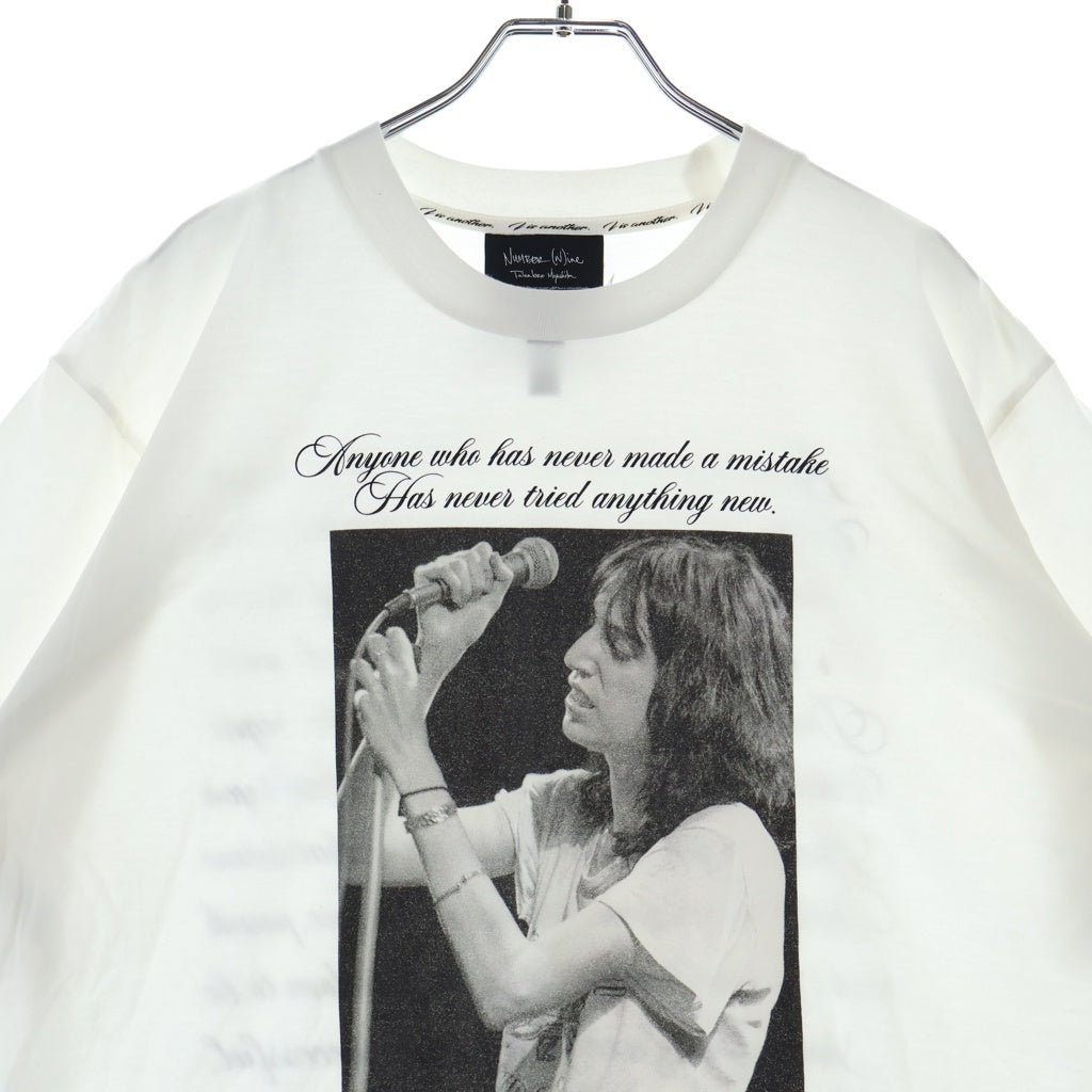 NUMBER (N)INE(ナンバーナイン) 26SS PATTI SMITH T-SHIRT パティスミス フォトプリント クルーネック半袖Tシャツ カットソー NGT.-001/2