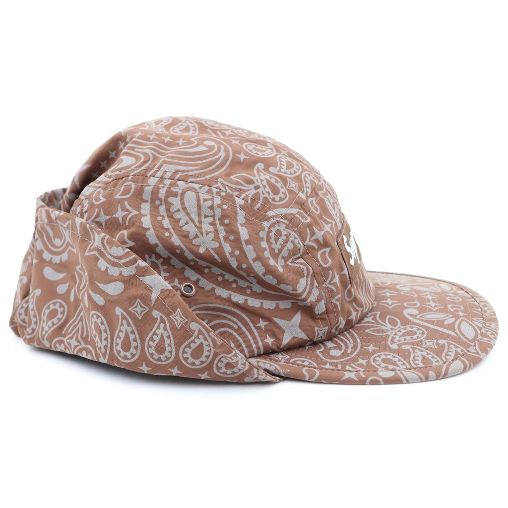 SUPREME(シュプリーム) 26SS Reflective Bandana Sunfield Camo Cap リフレクティブ バンダナ総柄 サンフィールドカモキャップ 帽子 ブラウン