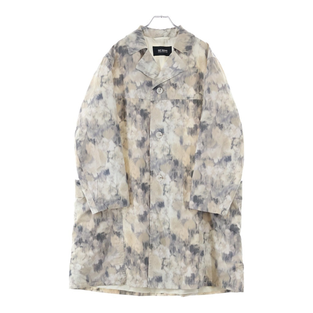 RAF SIMONS(ラフシモンズ) 22SS RELAXED FIT RAIN COAT 総柄 リラックス フィット レインコート ベージュ 221-644