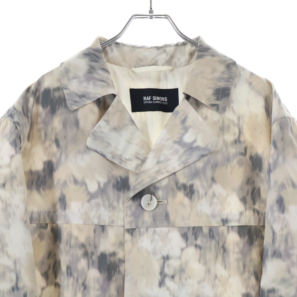 RAF SIMONS(ラフシモンズ) 22SS RELAXED FIT RAIN COAT 総柄 リラックス フィット レインコート ベージュ 221-644