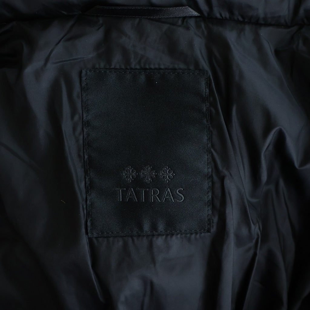 TATRAS(タトラス) 22AW BOESIO ボエシオ ナイロン フーデッド ダウンジャケット ブラック MTA22A4566-D