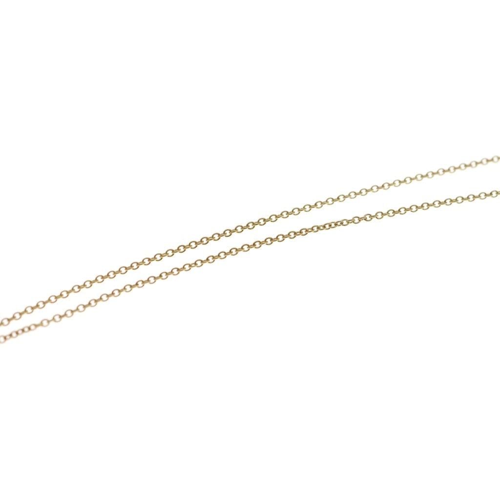 TIFFANY & Co.(ティファニー) K18YG エルサペレッティ ビーン 3モチーフ チェーンネックレス ゴールド レディース