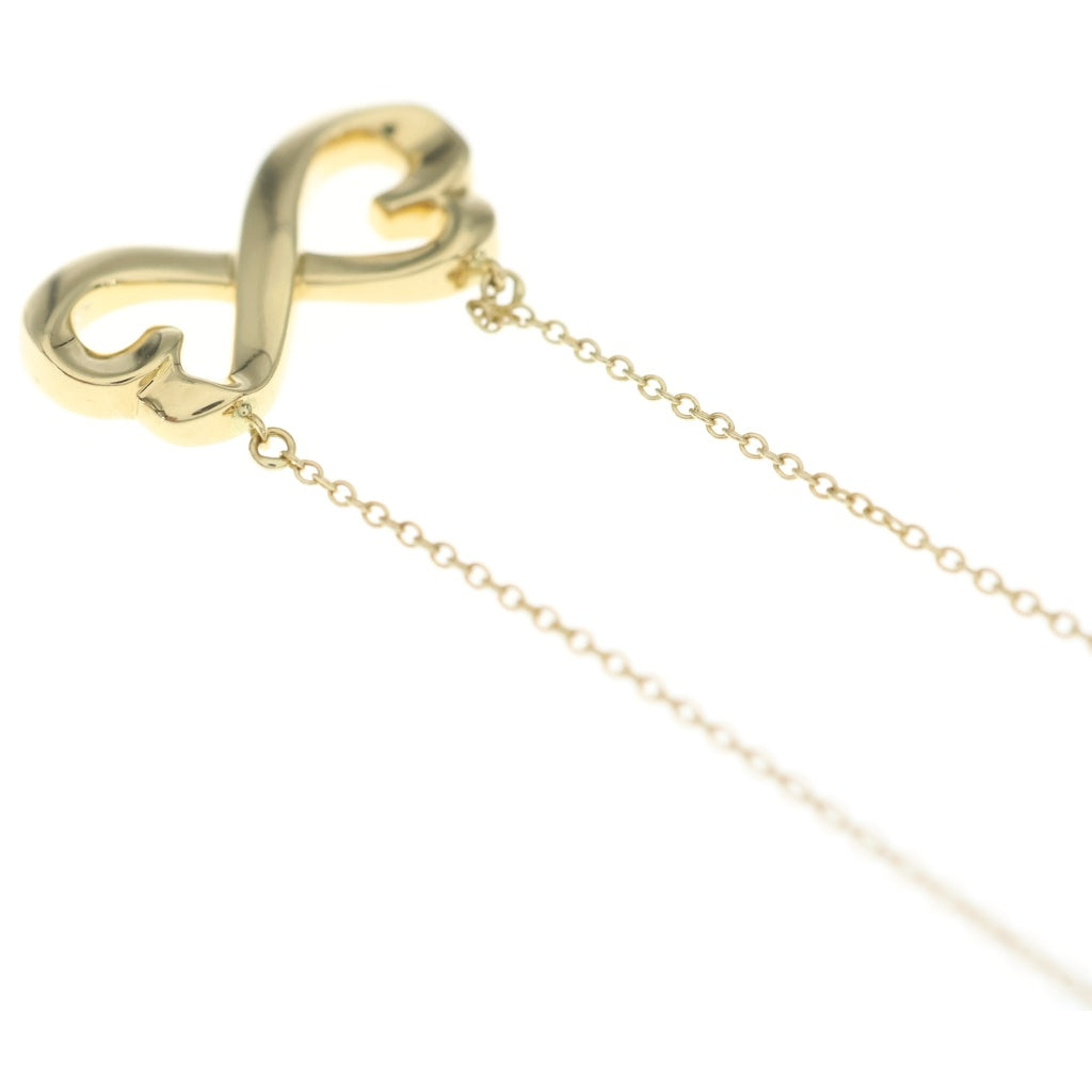 TIFFANY & Co.(ティファニー) K18YG パロマピカソ ダブルラビングハート チェーンネックレス ゴールド レディース