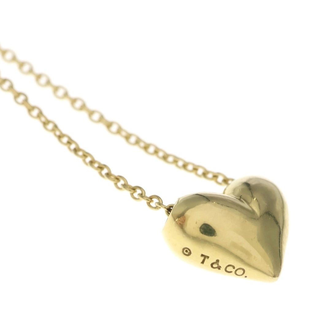 TIFFANY & Co.(ティファニー) K18YG ピンチドハート チェーンネックレス ゴールド レディース