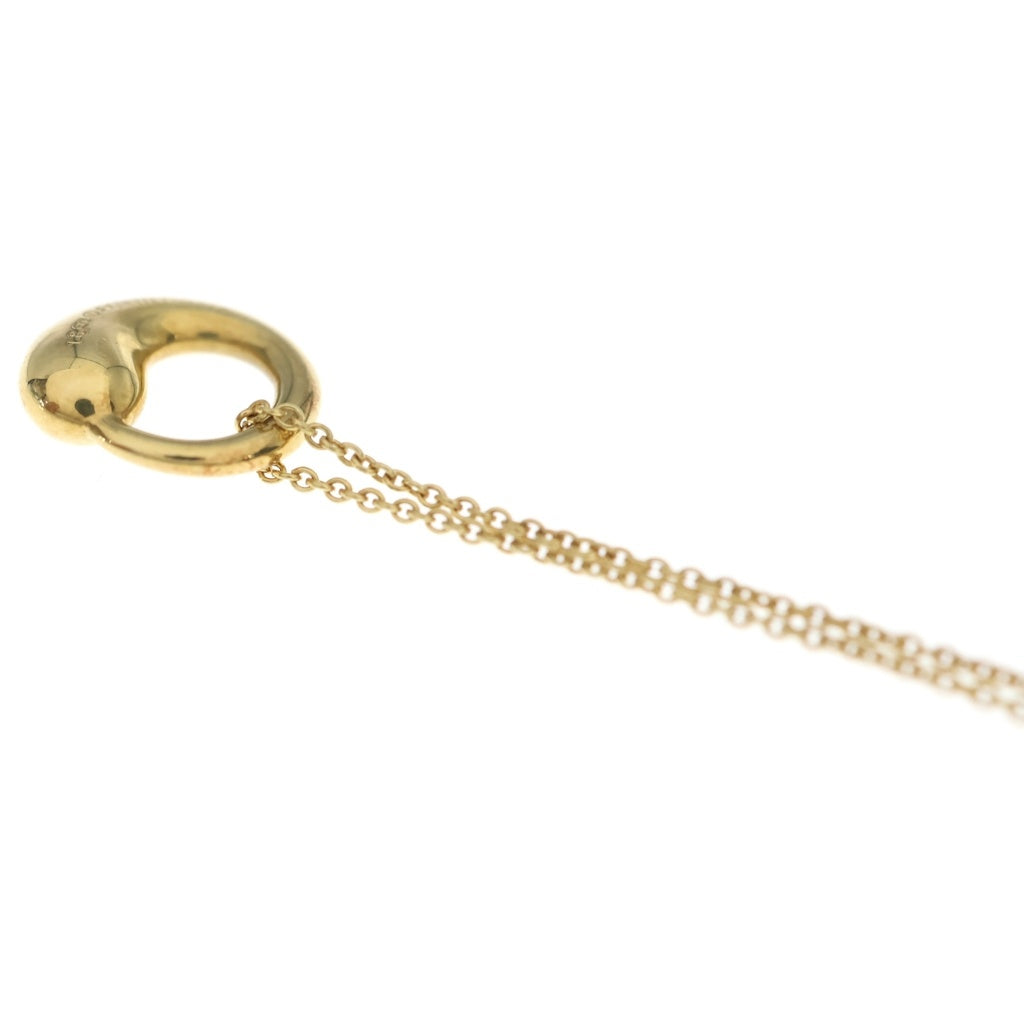 TIFFANY & Co.(ティファニー) K18YG エルサペレッティ エターナル サークル チェーンネックレス ゴールド レディース