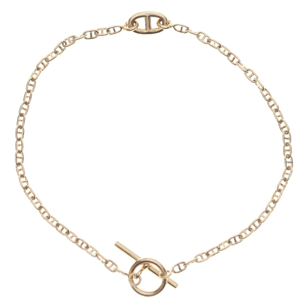 HERMES(エルメス) K18PG シェーヌダンクル ファランドール ST ブレスレット ピンクゴールド レディース
