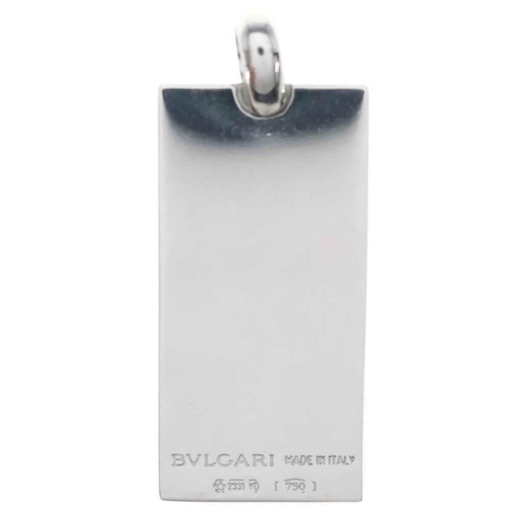 BVLGARI(ブルガリ) K18WG インゴットネックレストップ ホワイトゴールド