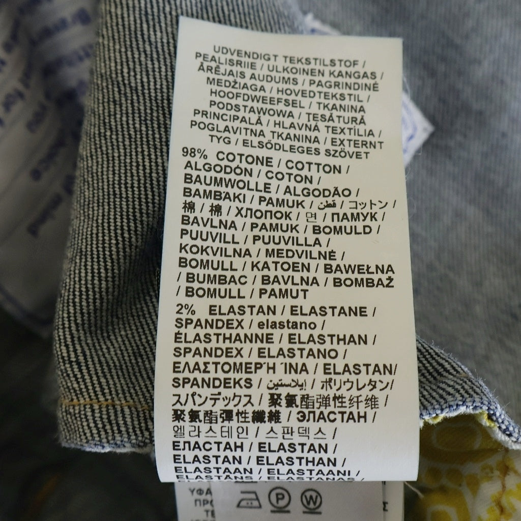 JACOB COHEN(ヤコブ コーエン) ロゴパッチ フラップポケット ストレッチ デニム トラッカージャケット インディゴ UH00281S3736762D