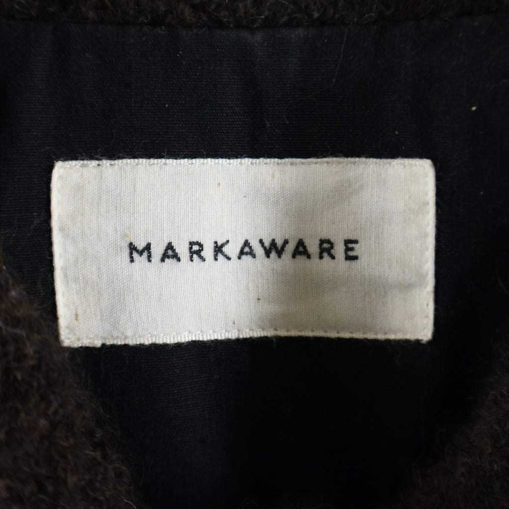 MARKAWARE(マーカウェア) 25AW FLYING MAN JACKET ALPACA LOOP TWEED アルパカループツイード フライングマンジャケット ブルゾン ブラウン A25C19BL01C