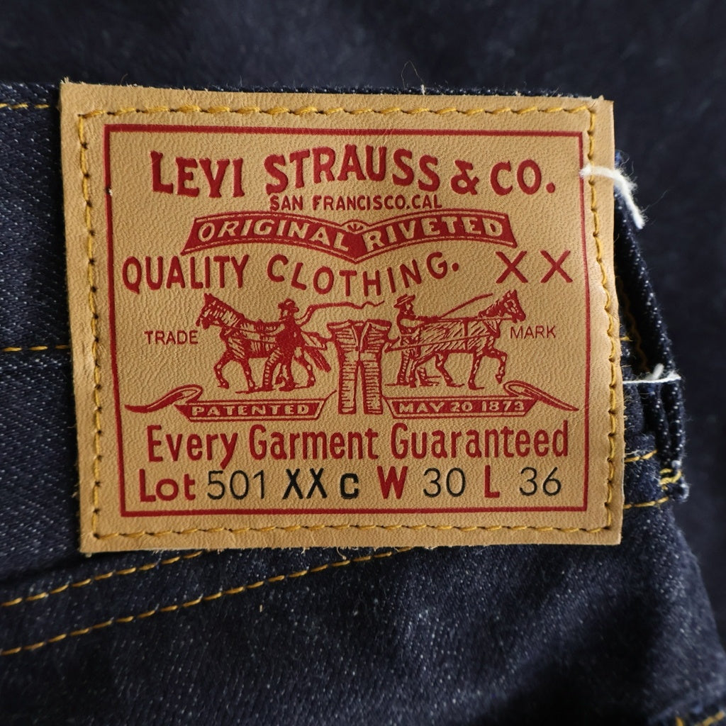 Levi's(リーバイス) 90S VINTAGE 501XX c ヴィンテージ USA製 ボタン裏555 ビッグE シンチバック セルビッチ ボタンフライ デニムパンツ インディゴ 201-0003