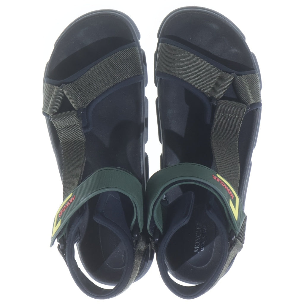 MONCLER(モンクレール) 20SS SIMEON SANDALO シメオン サンダロ ロゴ ストラップ サンダル カーキ 09A4L7014002S7T999