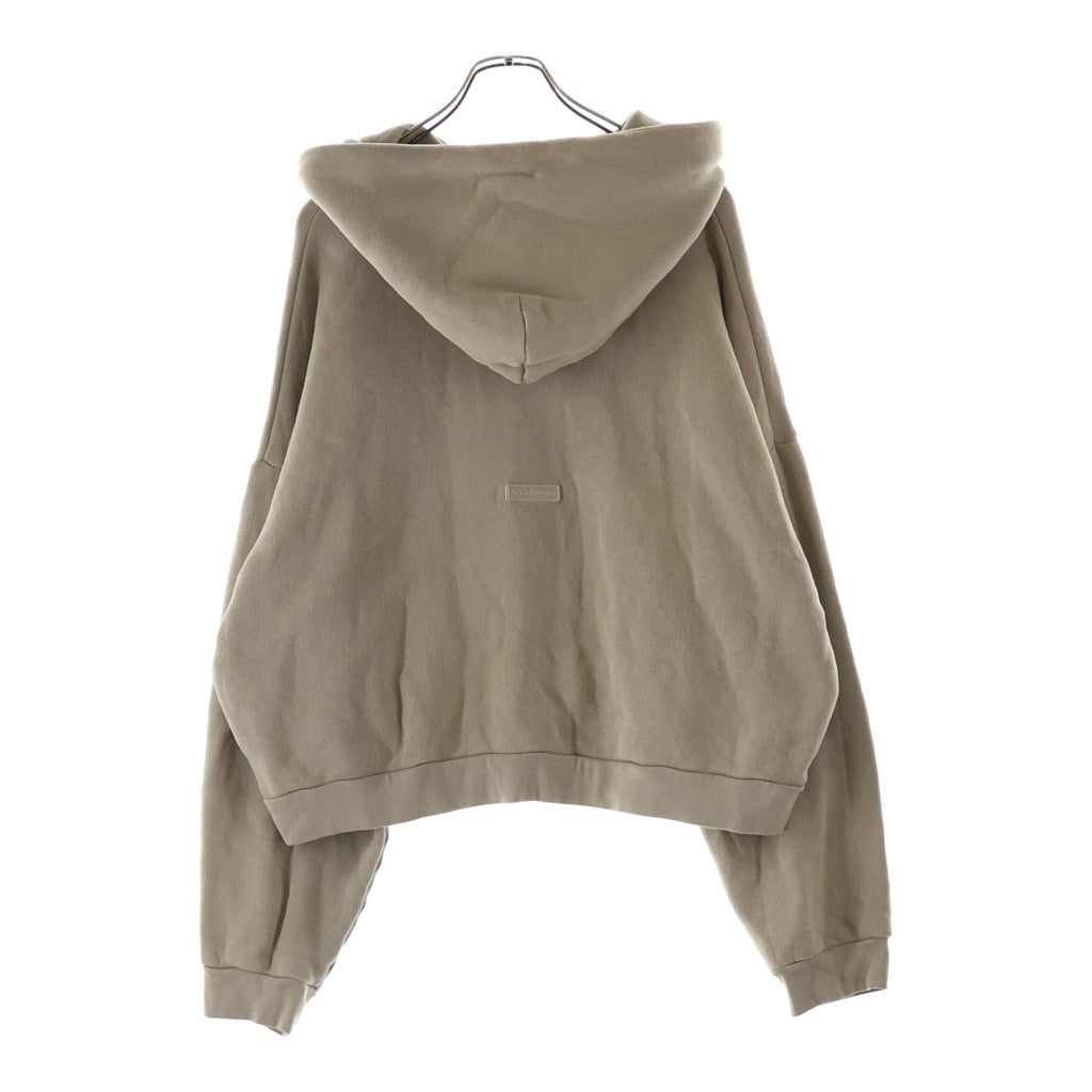Acne Studios(アクネ ストゥディオズ) 24AW バック ラバー ロゴ パッチ ドローストリング プルオーバー フーデッド スウェット パーカー ベージュ FN-UX-SWEA000019
