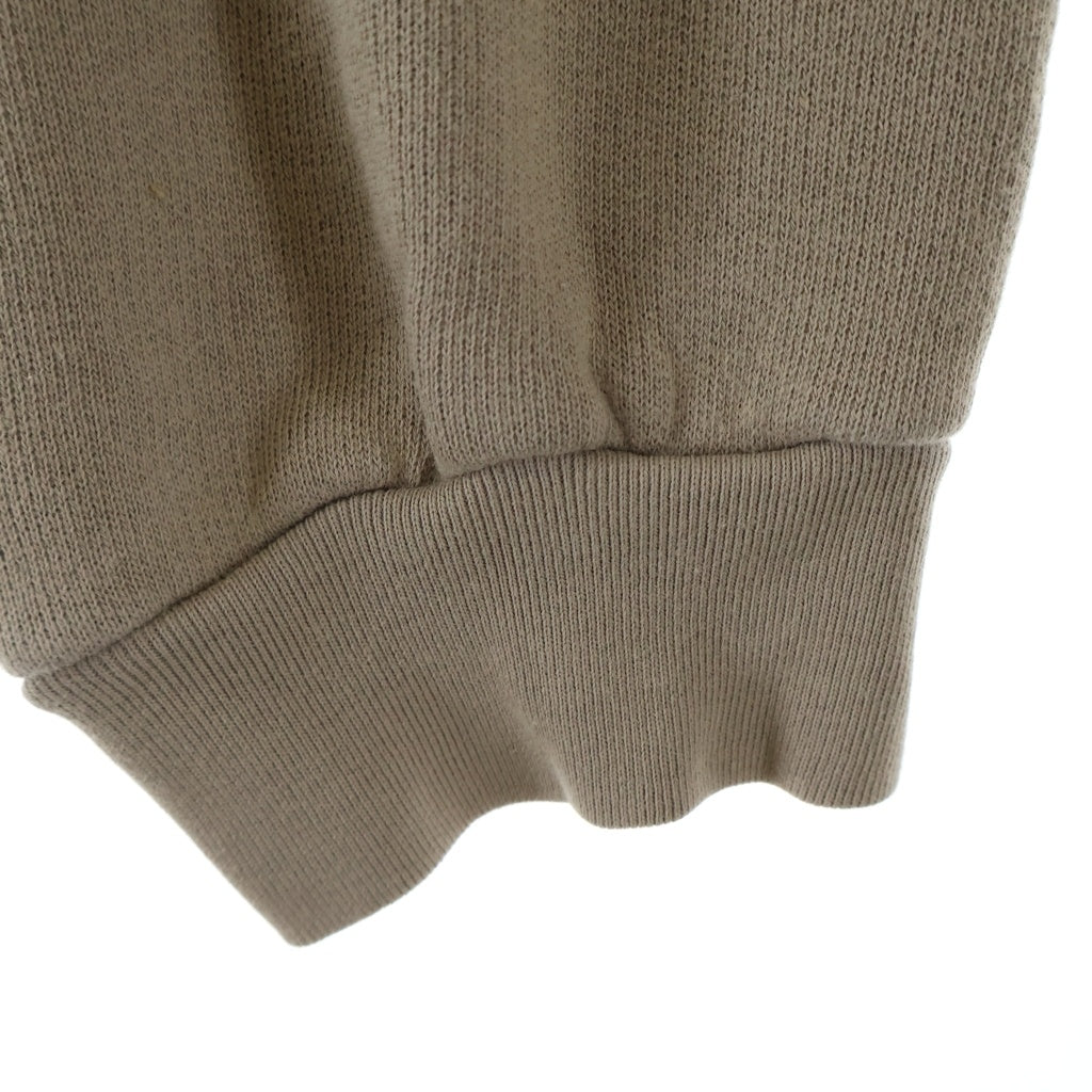 Acne Studios(アクネ ストゥディオズ) 24AW バック ラバー ロゴ パッチ ドローストリング プルオーバー フーデッド スウェット パーカー ベージュ FN-UX-SWEA000019