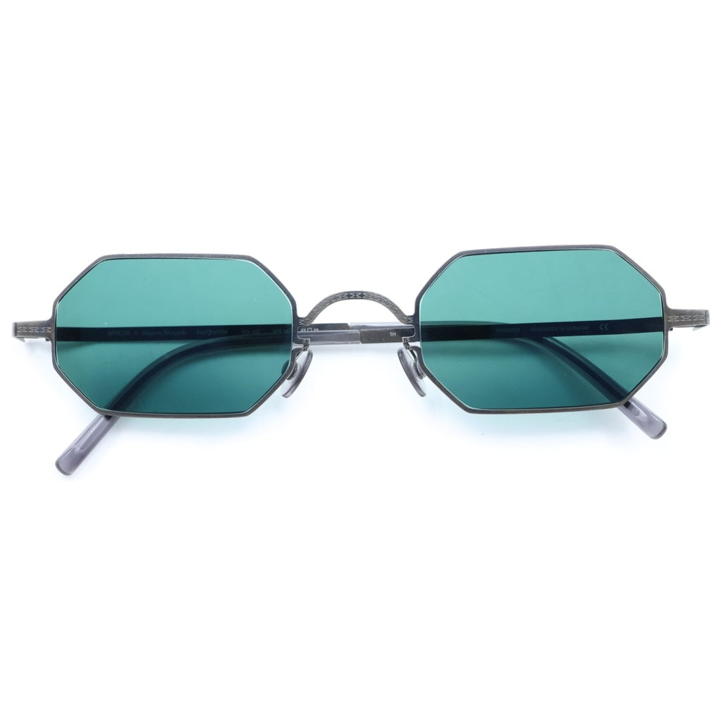 MYKITA(マイキータ) ×Maison Margiera メゾンマルジェラ メタルテンプル オクタゴンシェイプ カラーレンズ サングラス アイウェア 眼鏡 ブラック/ブルー MMCRAFT004