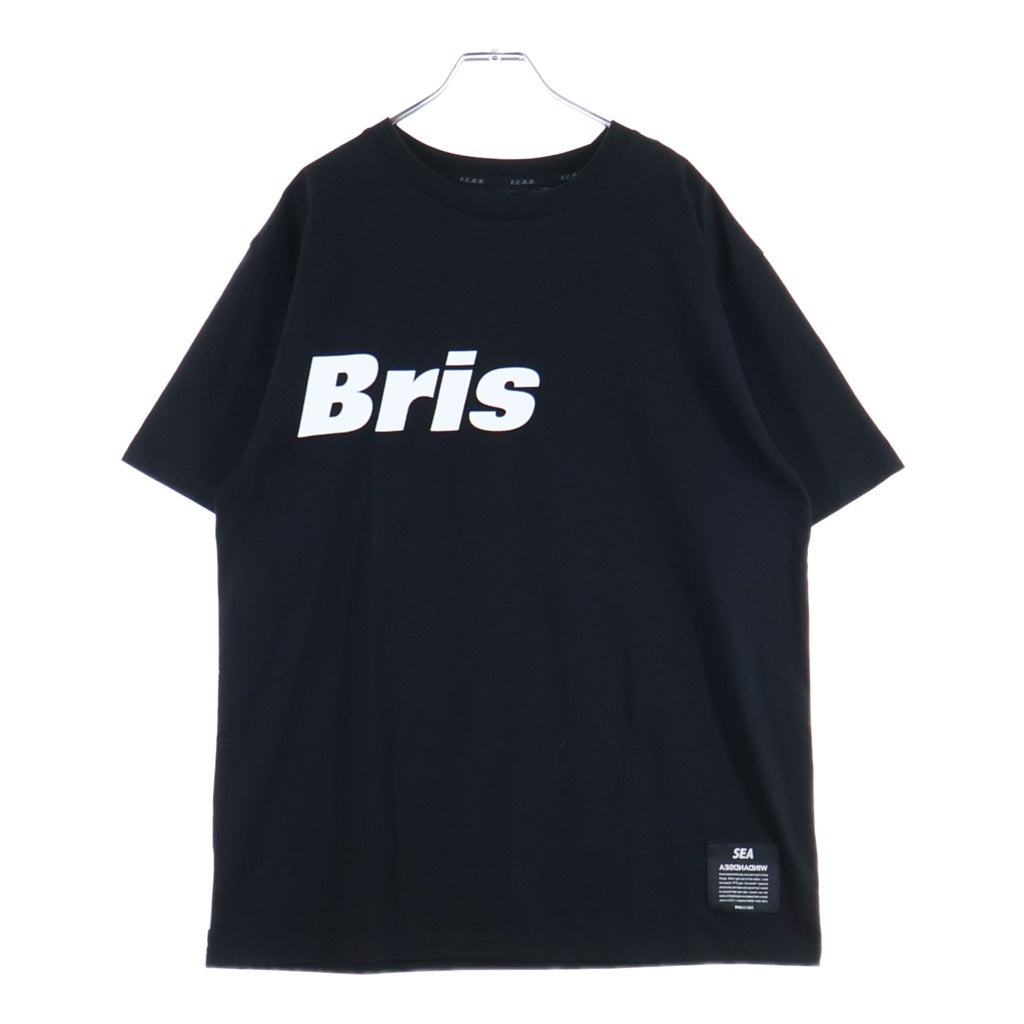 F.C.R.B.(エフシーアールビー) 22SS ×WIND AND SEA BIG LOGO TEE ウィンダンシー ビッグロゴTシャツ 半袖クルーネックカットソー ブラック FCRB-220155