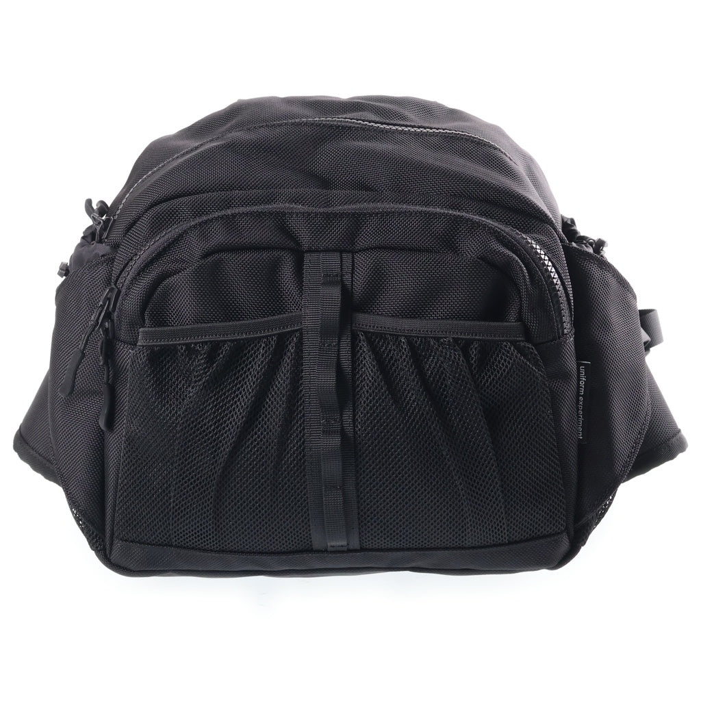 UNIFORM EXPERIMENT(ユニフォームエクスペリメント) 25SS BODY BAG ボディバッグ ウェストバッグ ブラック UE-250070 レディース
