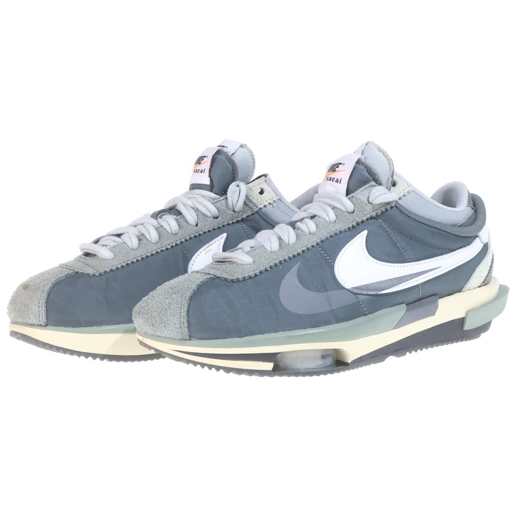 NIKE(ナイキ) ×SACAI ZOOM CORTEZ SP サカイ ズーム コルテッツ ローカットスニーカー グレー US9.5/27.5cm DQ0581-001