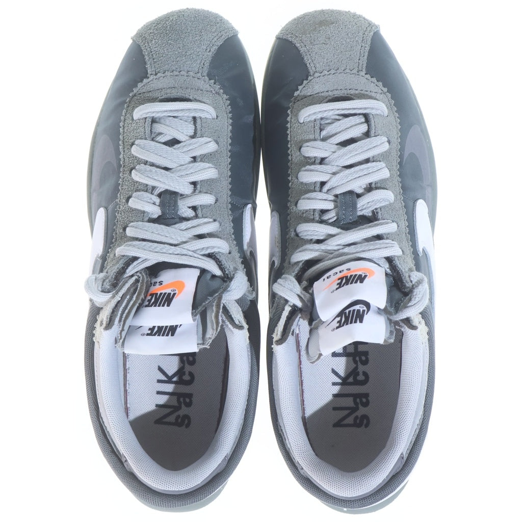 NIKE(ナイキ) ×SACAI ZOOM CORTEZ SP サカイ ズーム コルテッツ ローカットスニーカー グレー US9.5/27.5cm DQ0581-001