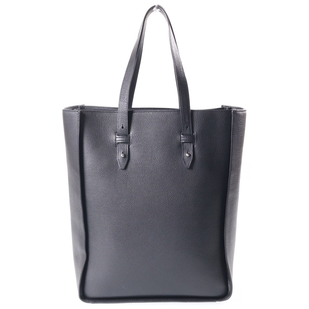 Christian Dior(クリスチャンディオール) サドル ラージ バーティカルトート 2WAY レザーショルダーバッグ シルバー金具 ブラック 29-BO-0149 レディース