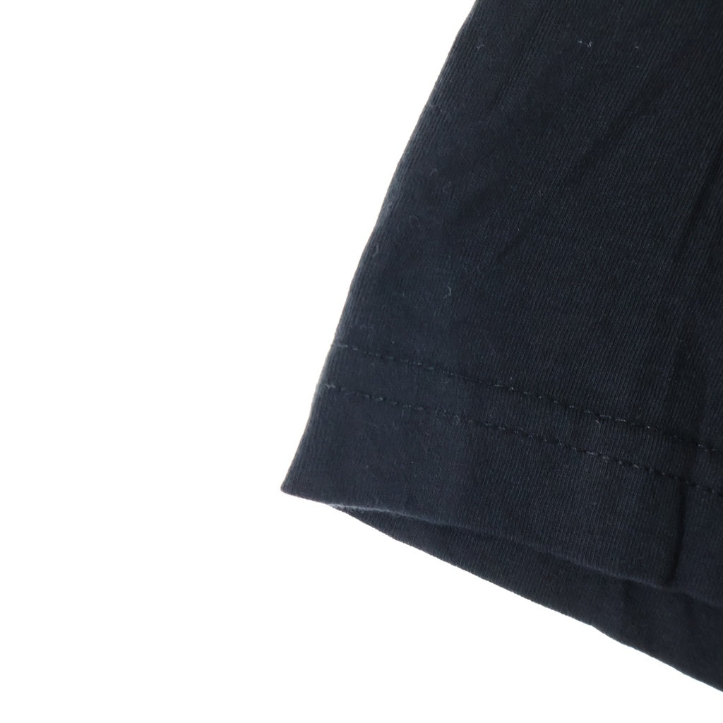 CHROME HEARTS(クロムハーツ) NECK LOGO S/S TEE ネックロゴプリント チェストポケット クルーネック半袖Tシャツ カットソー ブラック