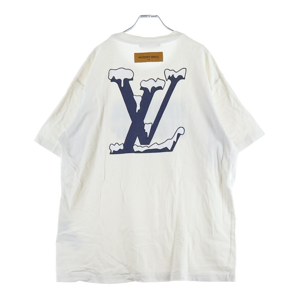 LOUIS VUITTON(ルイヴィトン) 22SS DO A KICKFLIP キックフリップ 両面プリント インサイドアウト クルーネック半袖Tシャツ カットソー ホワイト RM221 NPL HMY98W