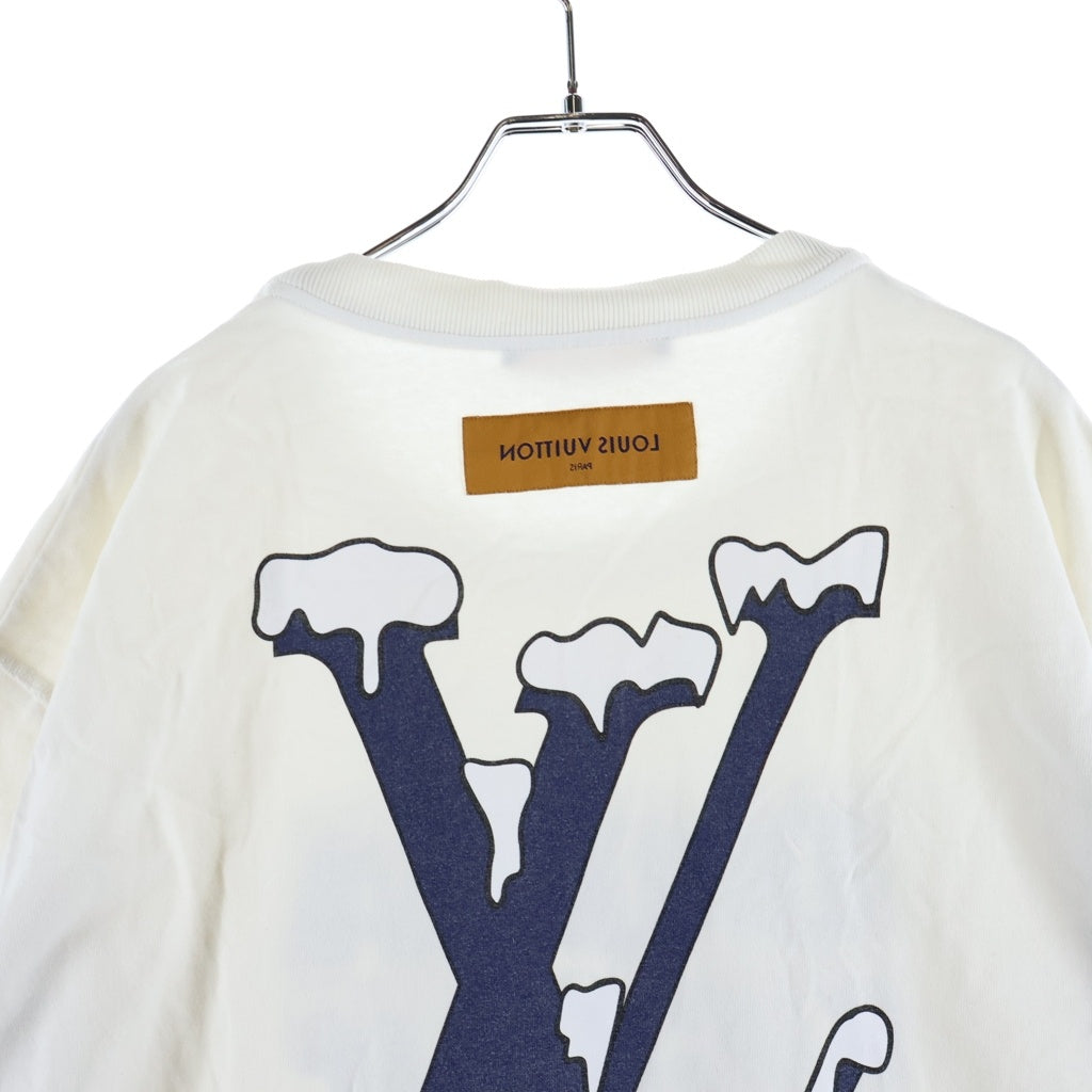 LOUIS VUITTON(ルイヴィトン) 22SS DO A KICKFLIP キックフリップ 両面プリント インサイドアウト クルーネック半袖Tシャツ カットソー ホワイト RM221 NPL HMY98W
